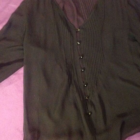Ladies size small cami with sheer coverup in black - Picture 5 of 8